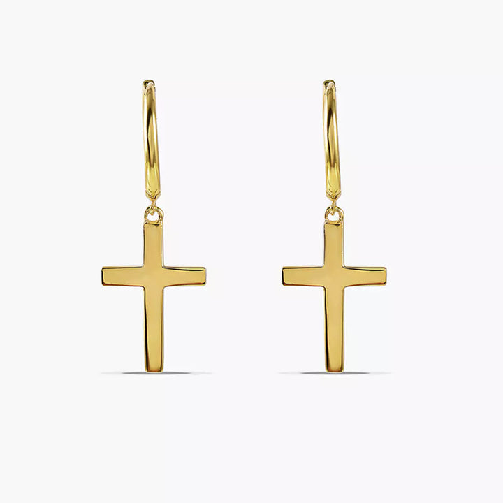 Minimalistic Cross Huggies