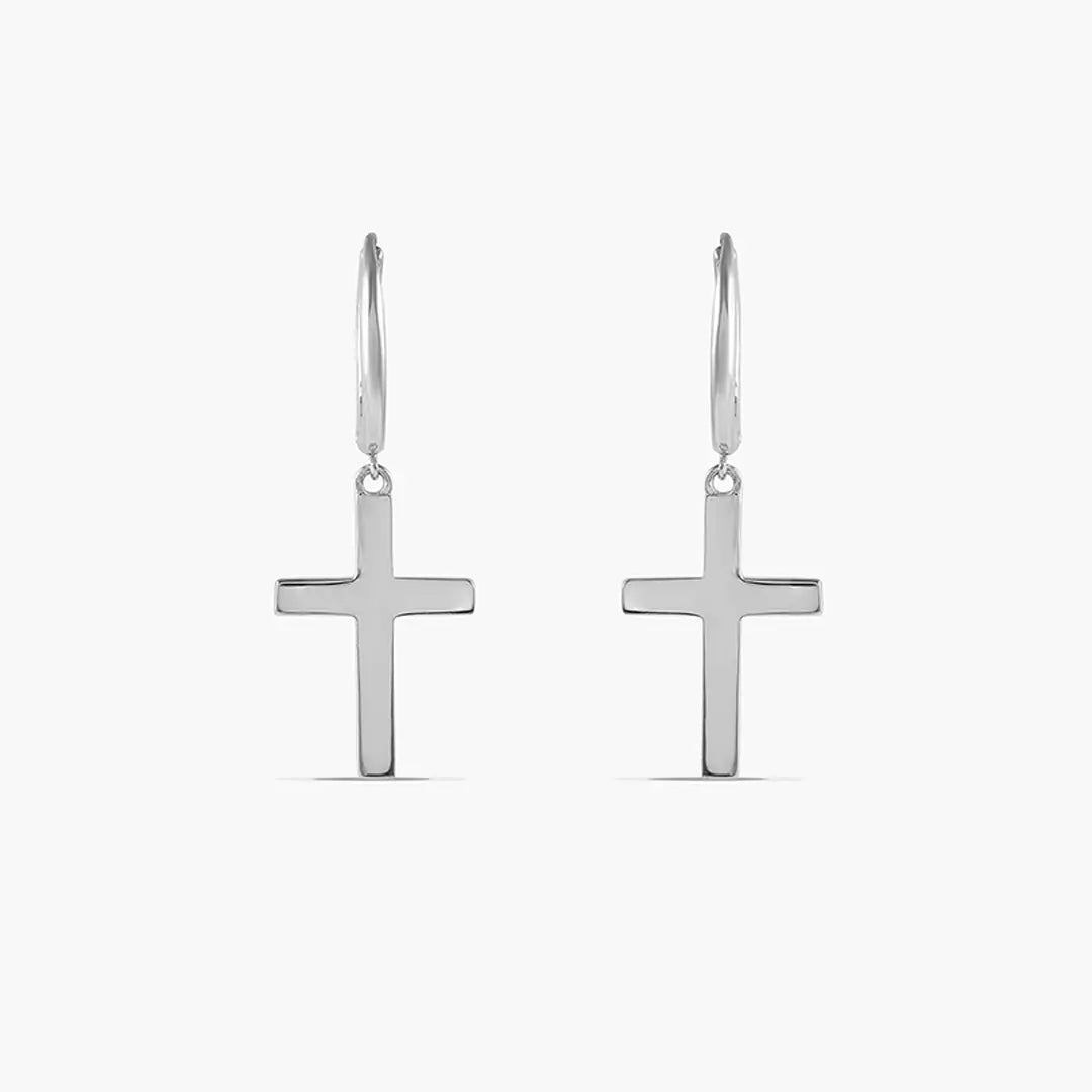 Minimalistic Cross Huggies