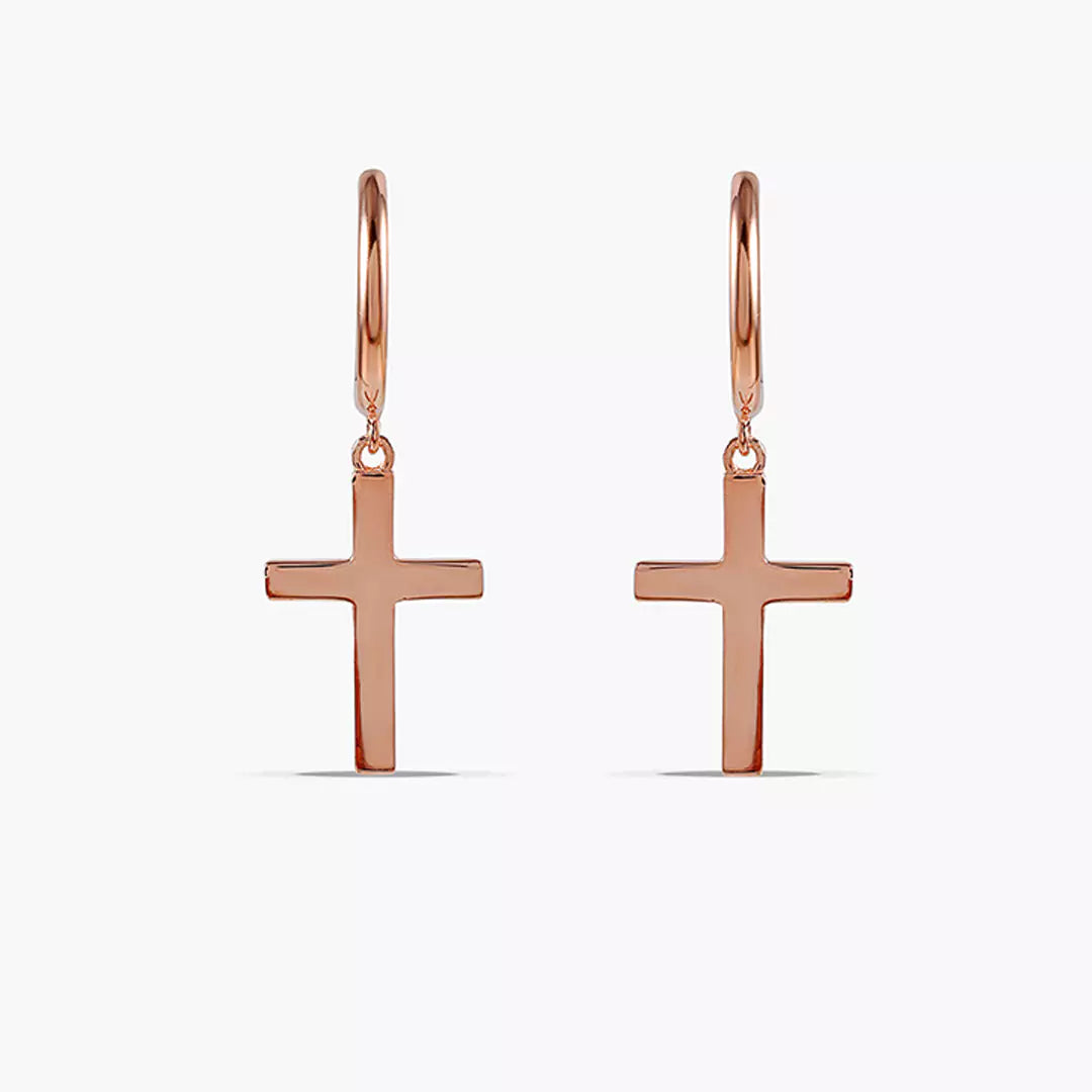 Minimalistic Cross Huggies