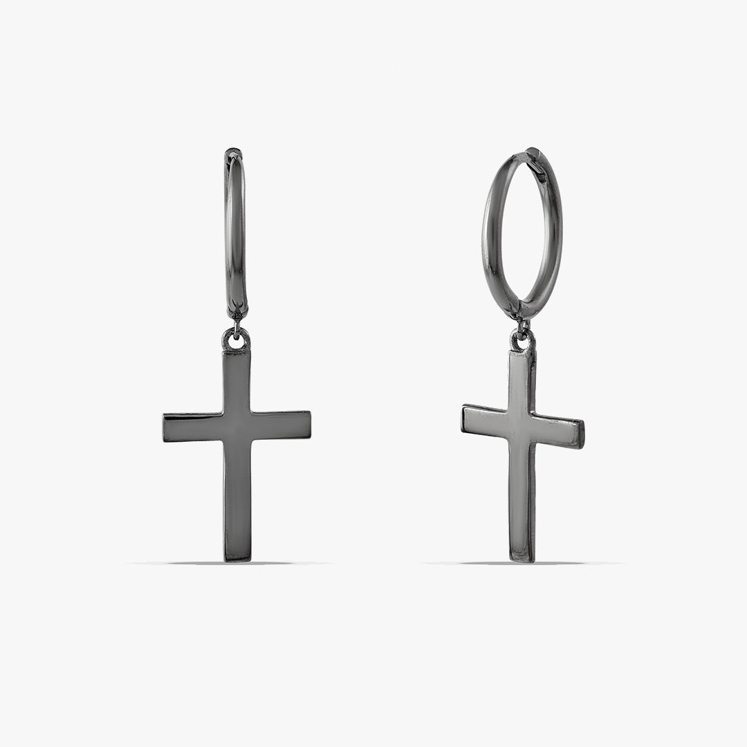 Minimalistic Cross Huggies