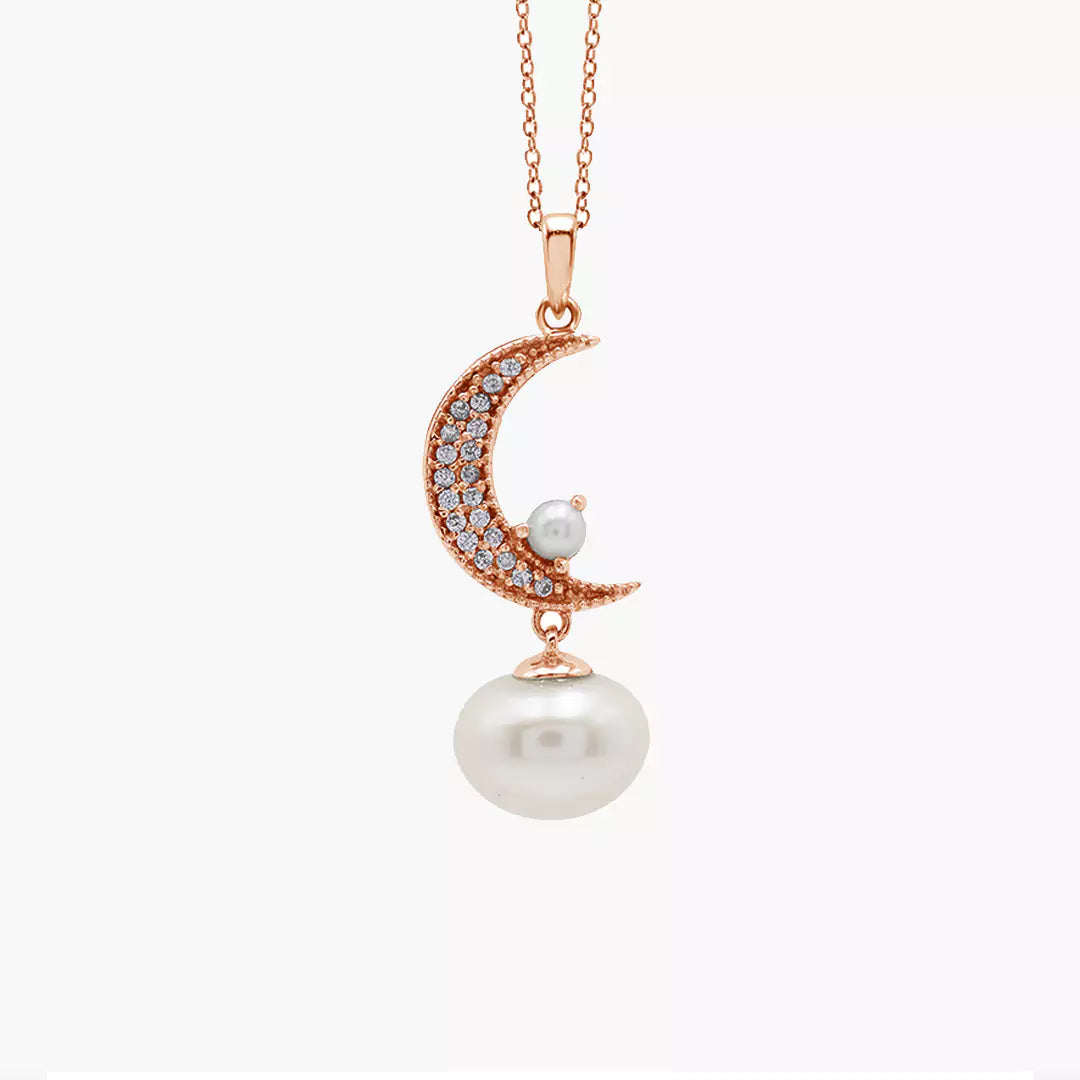 Moonlit Pearl Necklace