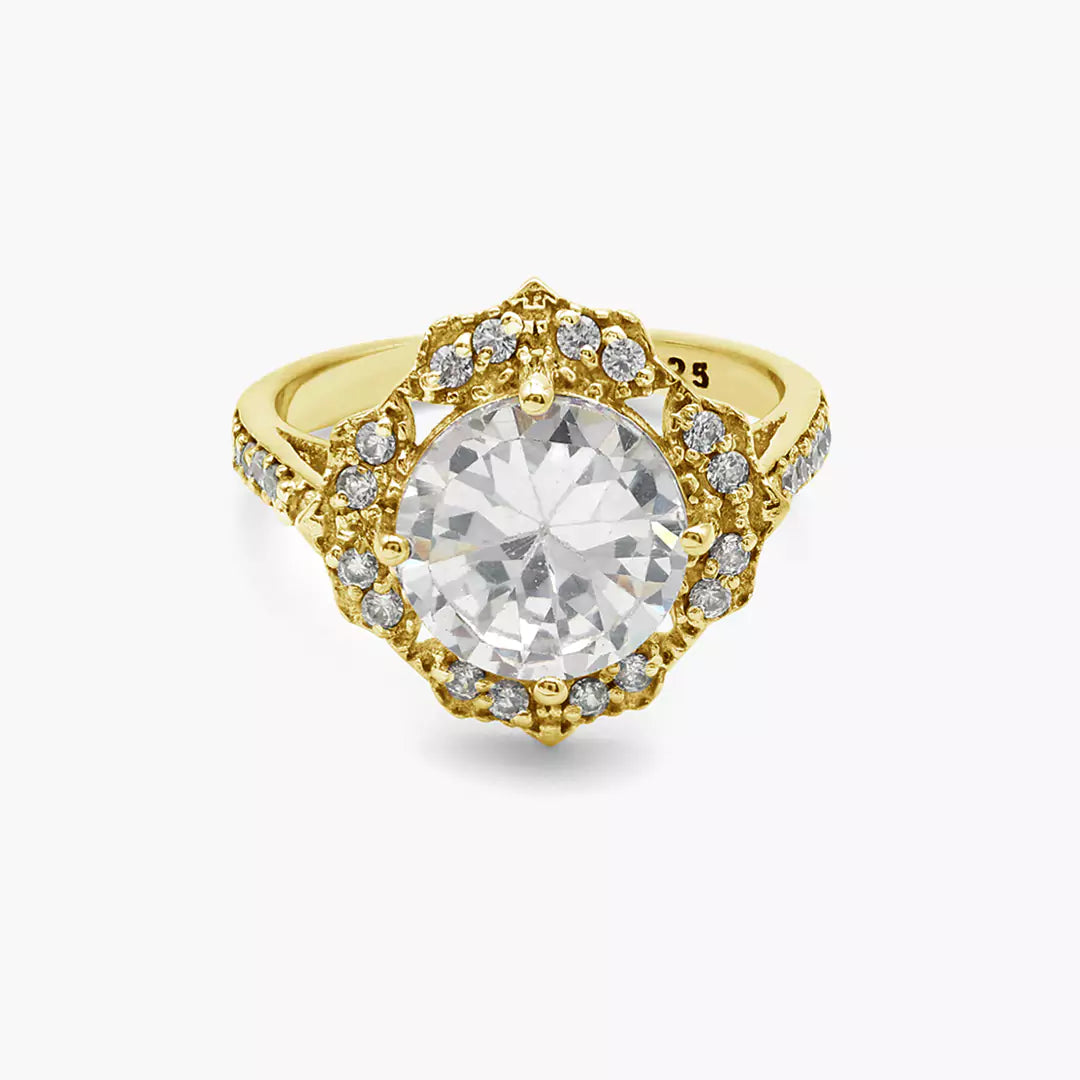 Paisley Solitaire Ring