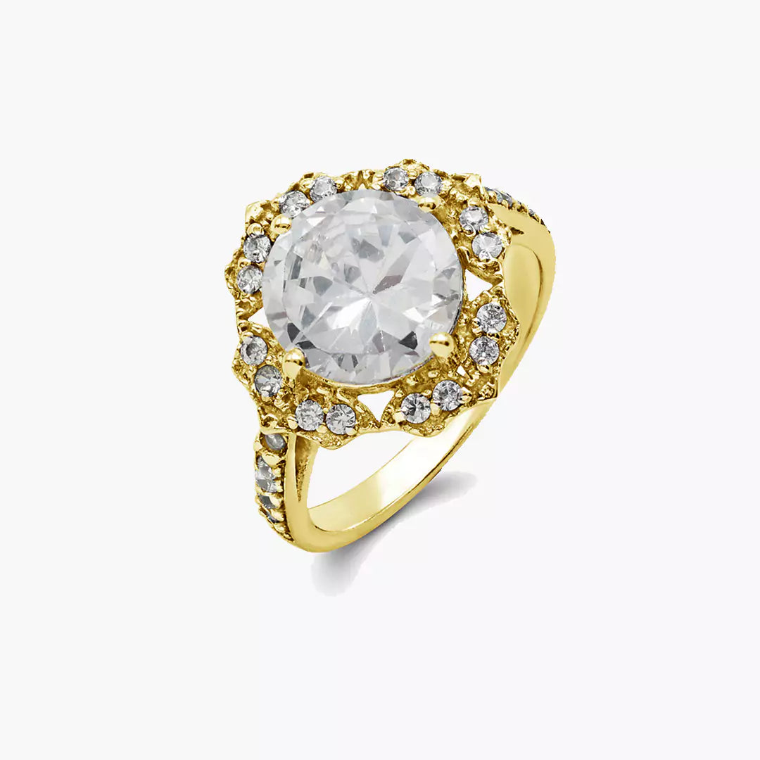 Paisley Solitaire Ring