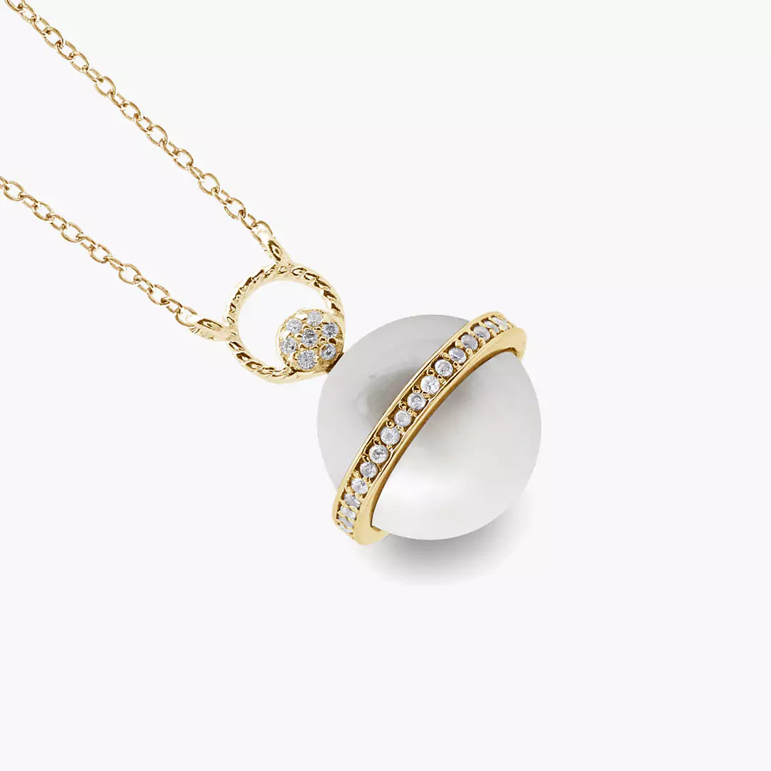 Planet Pearl Necklace