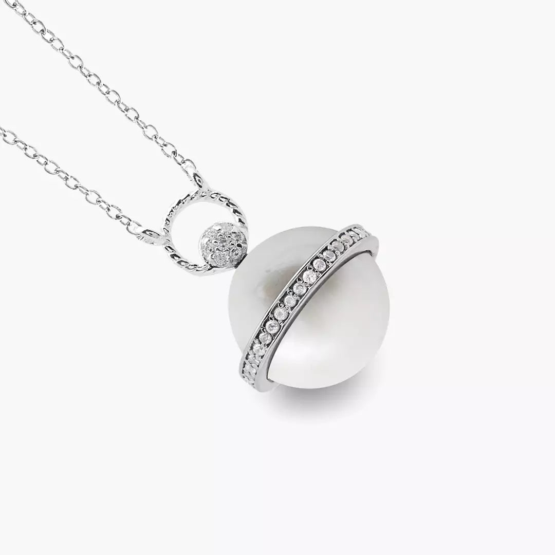 Planet Pearl Necklace