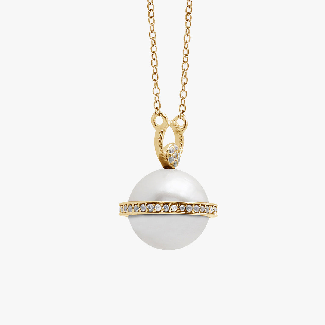 Planet Pearl Necklace