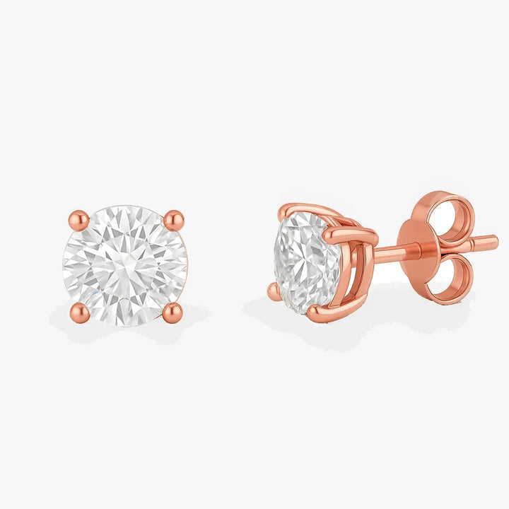 Round Solitaire Studs