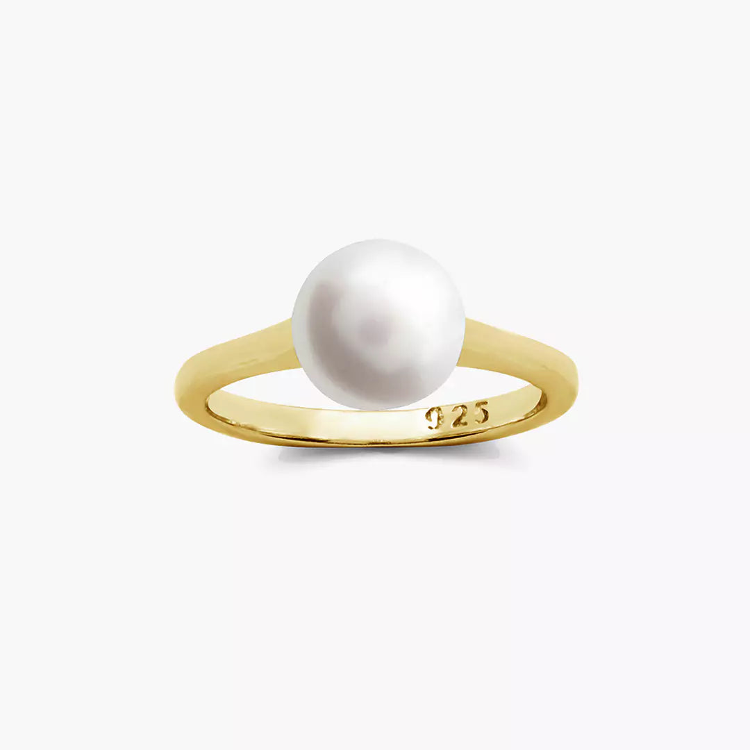 Sleek Pearl Ring
