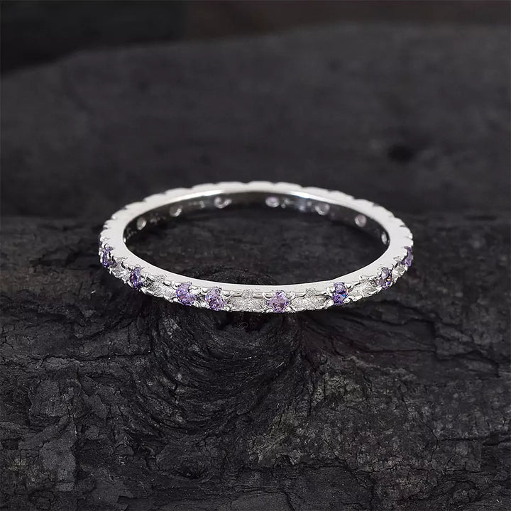 Spaced Thin Eternity Ring- Colourpop