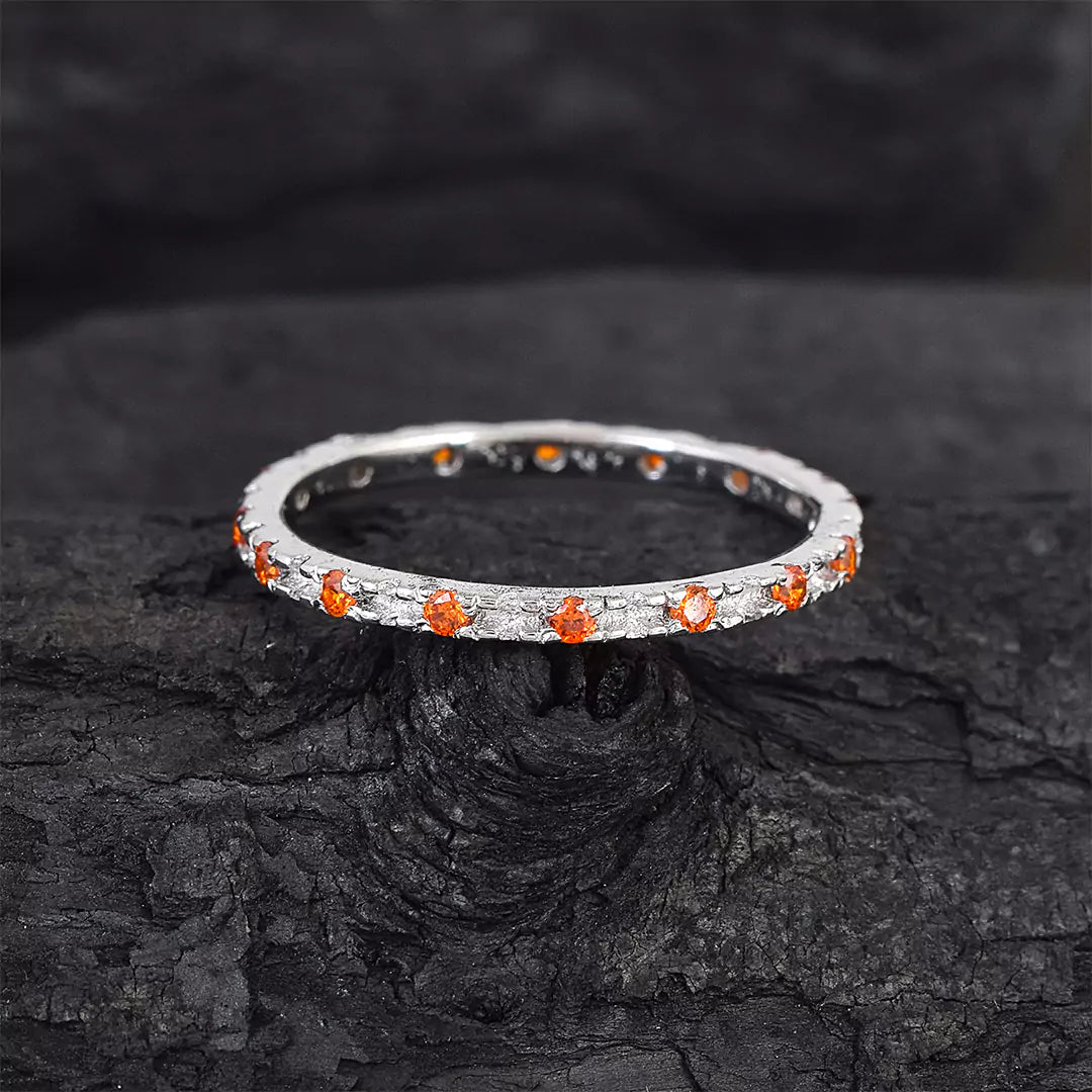 Spaced Thin Eternity Ring- Colourpop