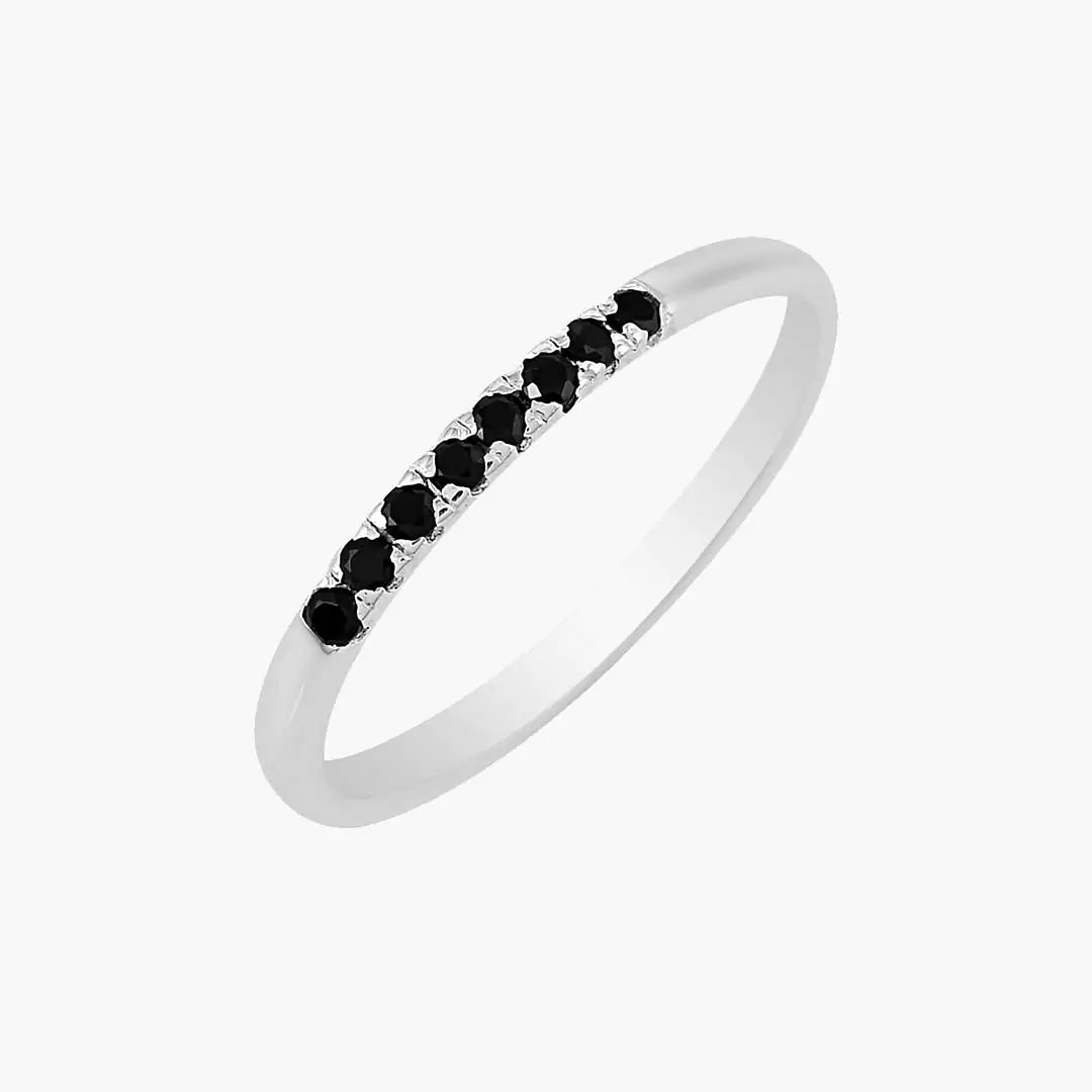 Thin Half Diamond Ring- Colourpop