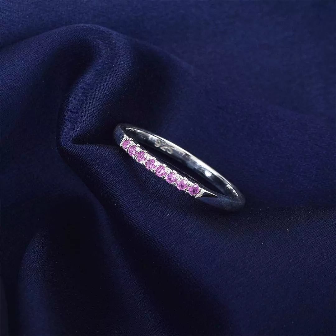 Thin Half Diamond Ring- Colourpop