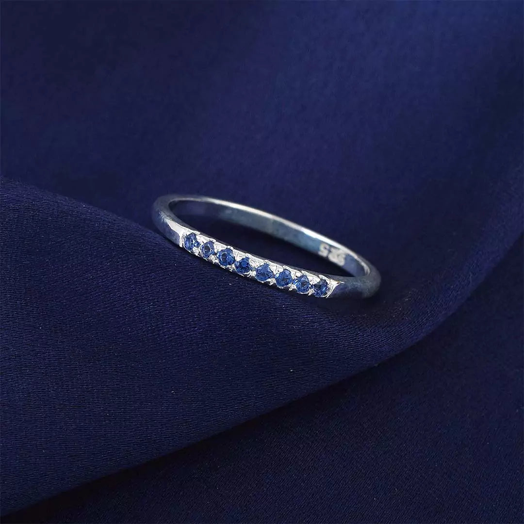 Thin Half Diamond Ring- Colourpop