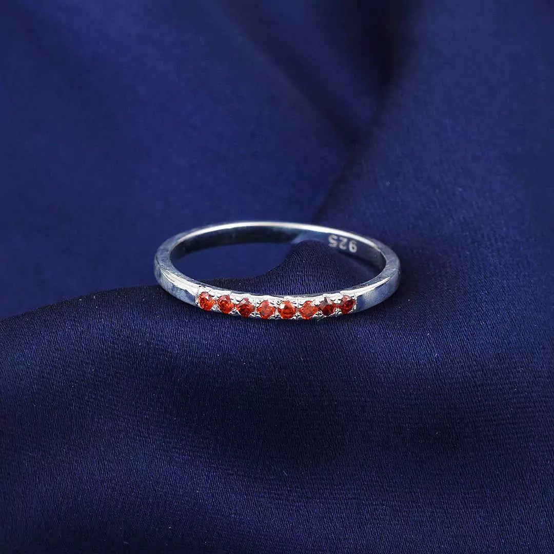 Thin Half Diamond Ring- Colourpop