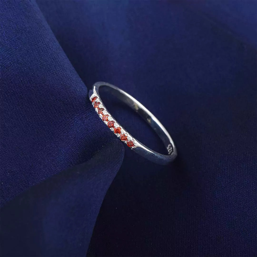 Thin Half Diamond Ring- Colourpop