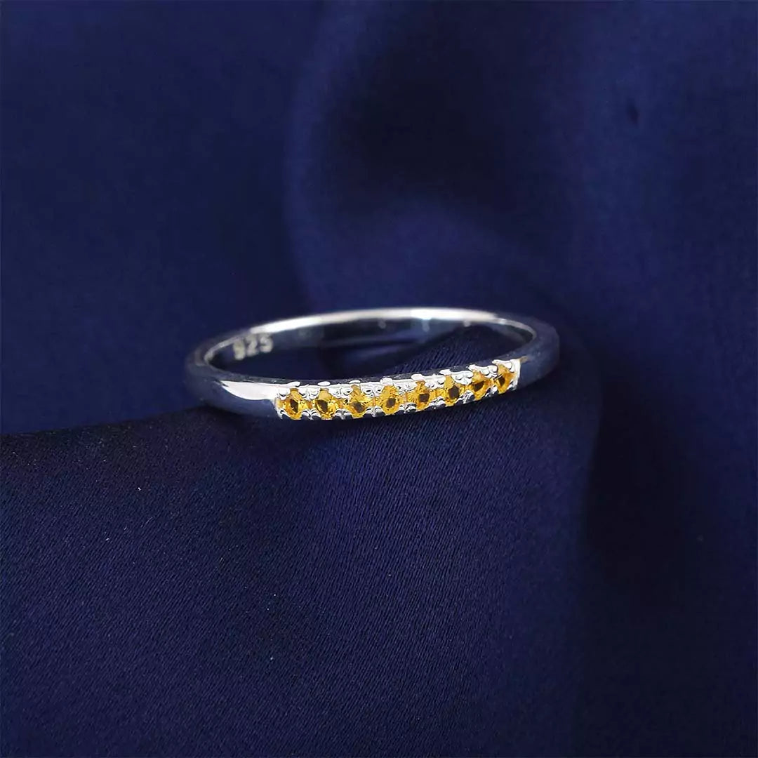 Thin Half Diamond Ring- Colourpop