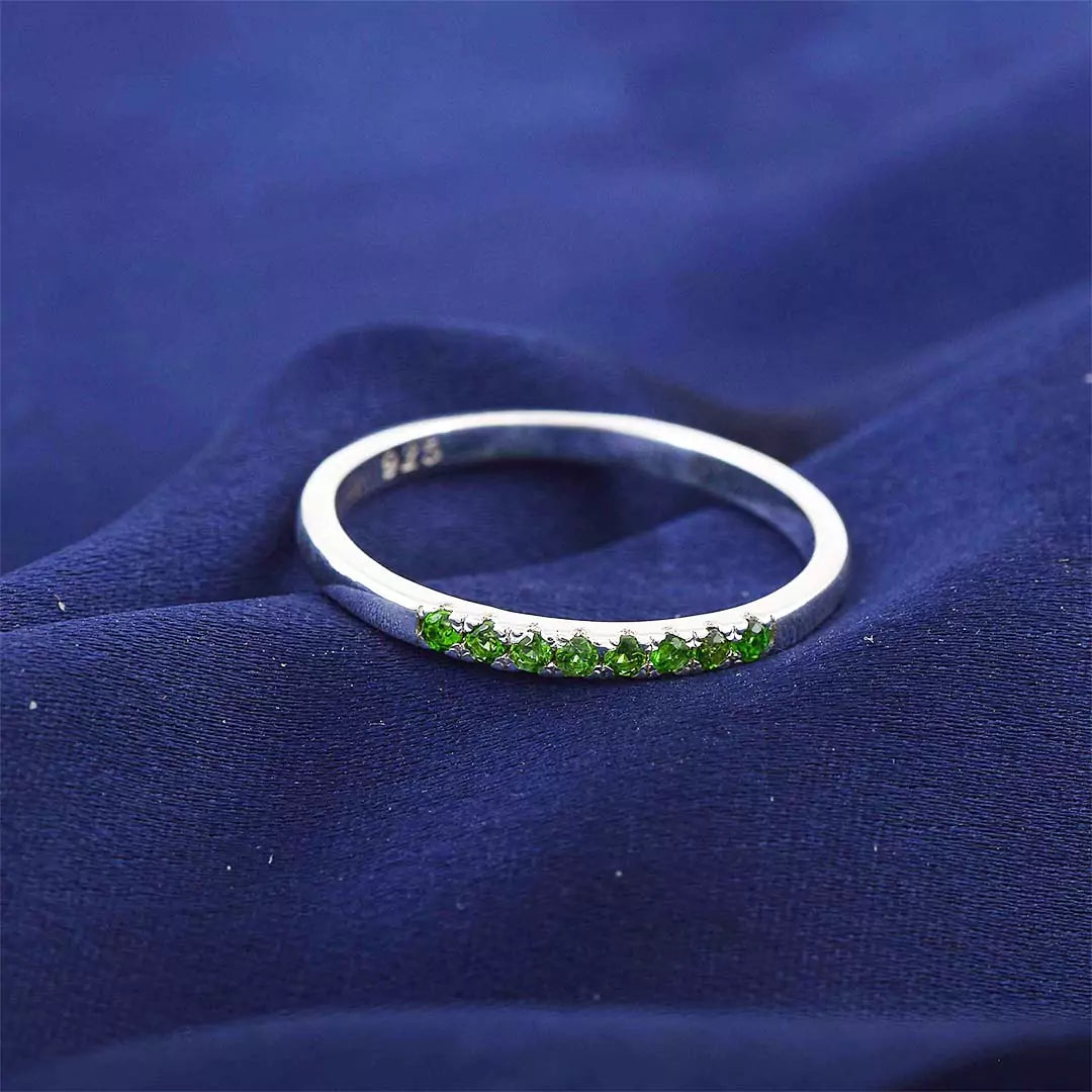 Thin Half Diamond Ring- Colourpop