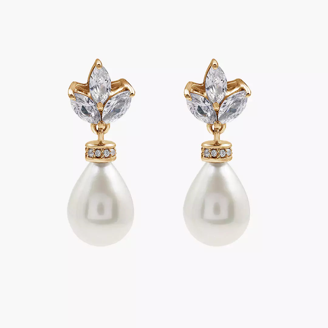 Lotus Pearl Earrings