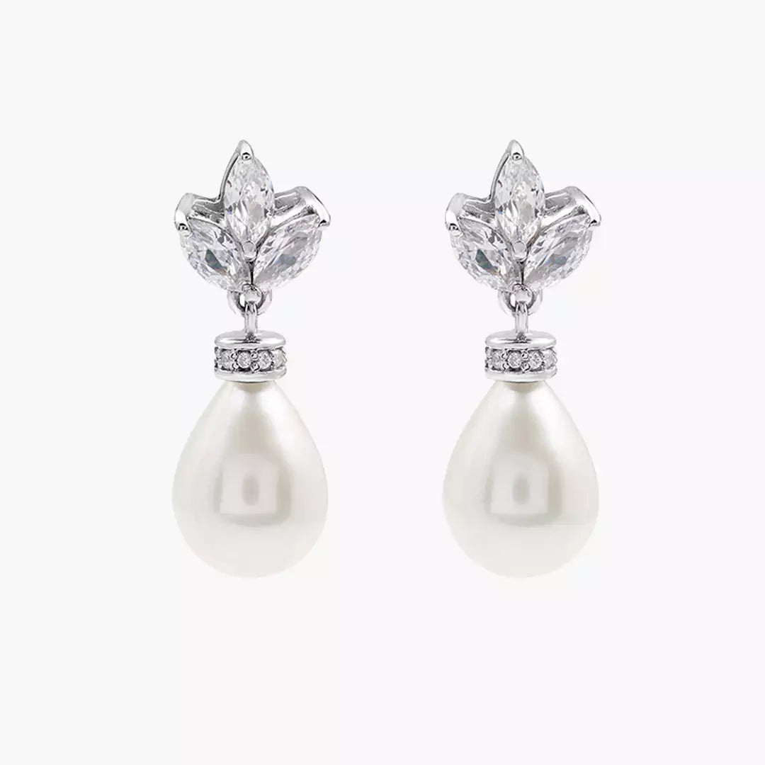 Lotus Pearl Earrings