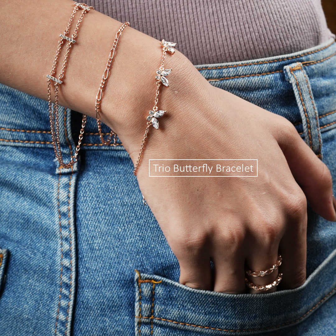 Trio Butterfly Bracelet