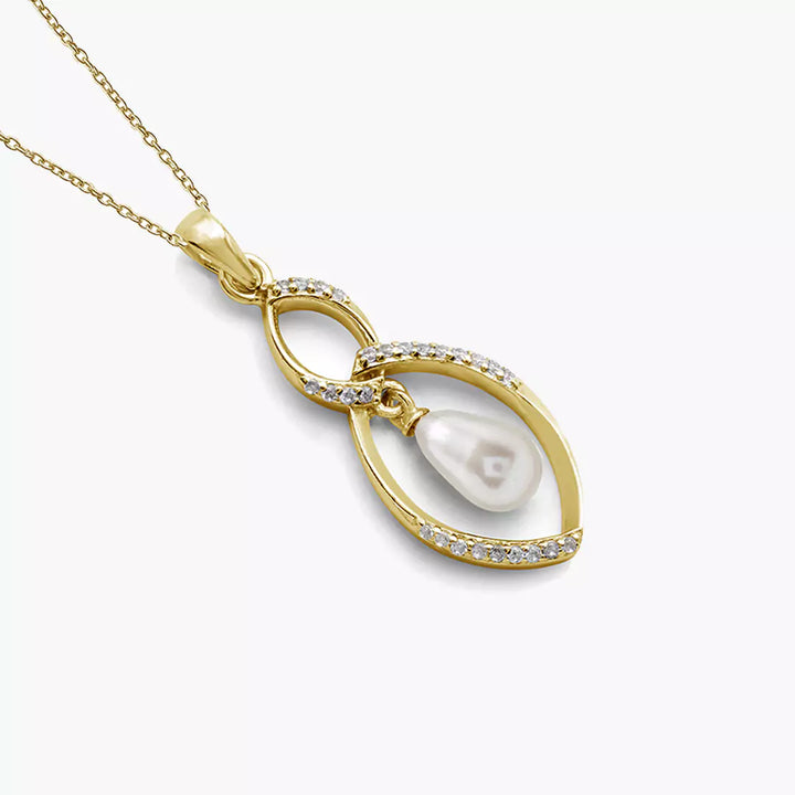 Twisty Twilight Pearl Necklace