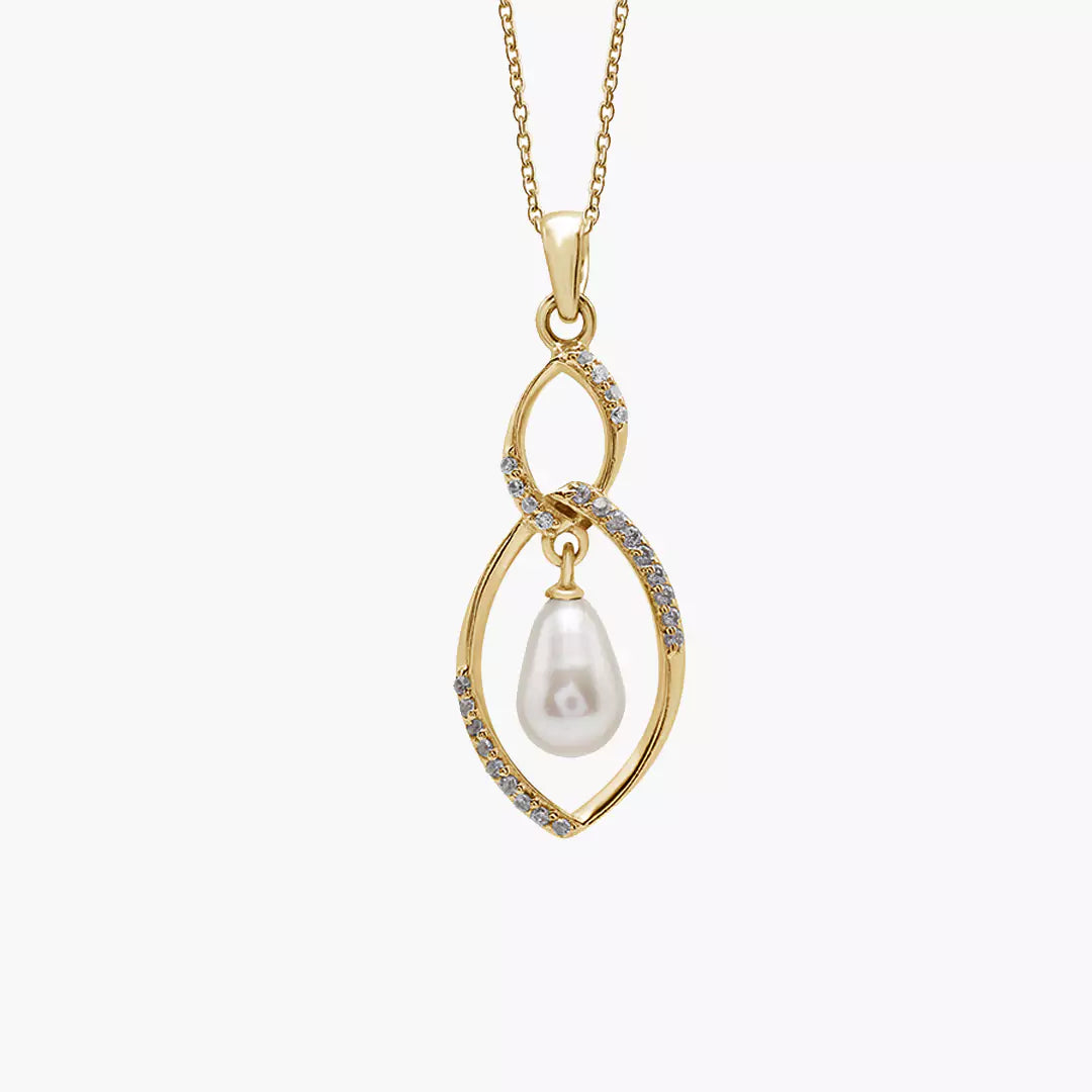 Twisty Twilight Pearl Necklace