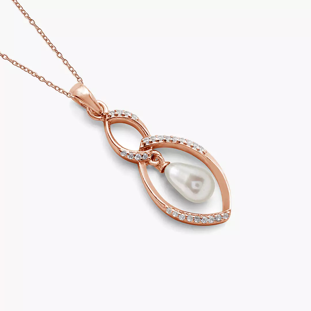 Twisty Twilight Pearl Necklace