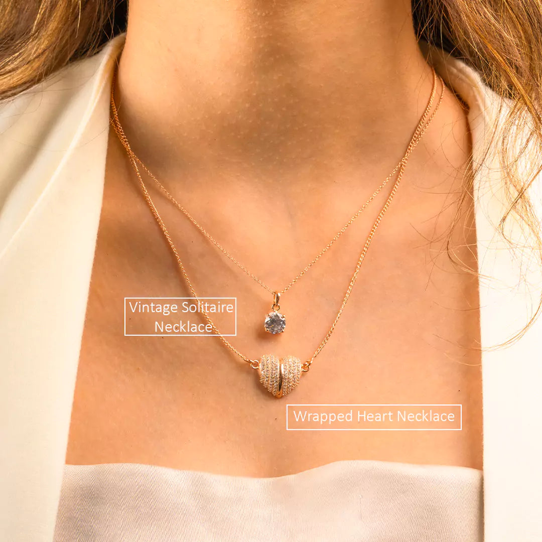 Vintage Solitaire Necklace