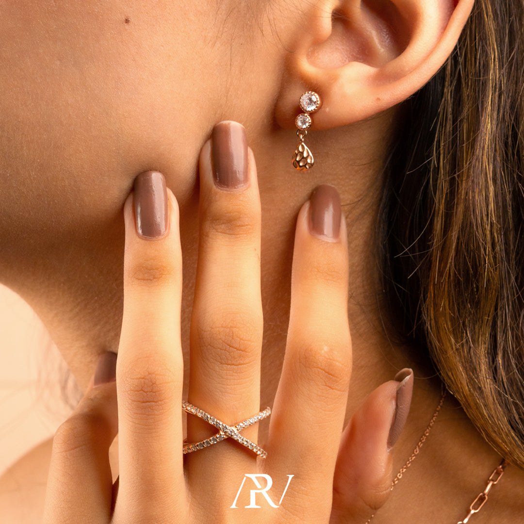 Vintage Foil Earrings