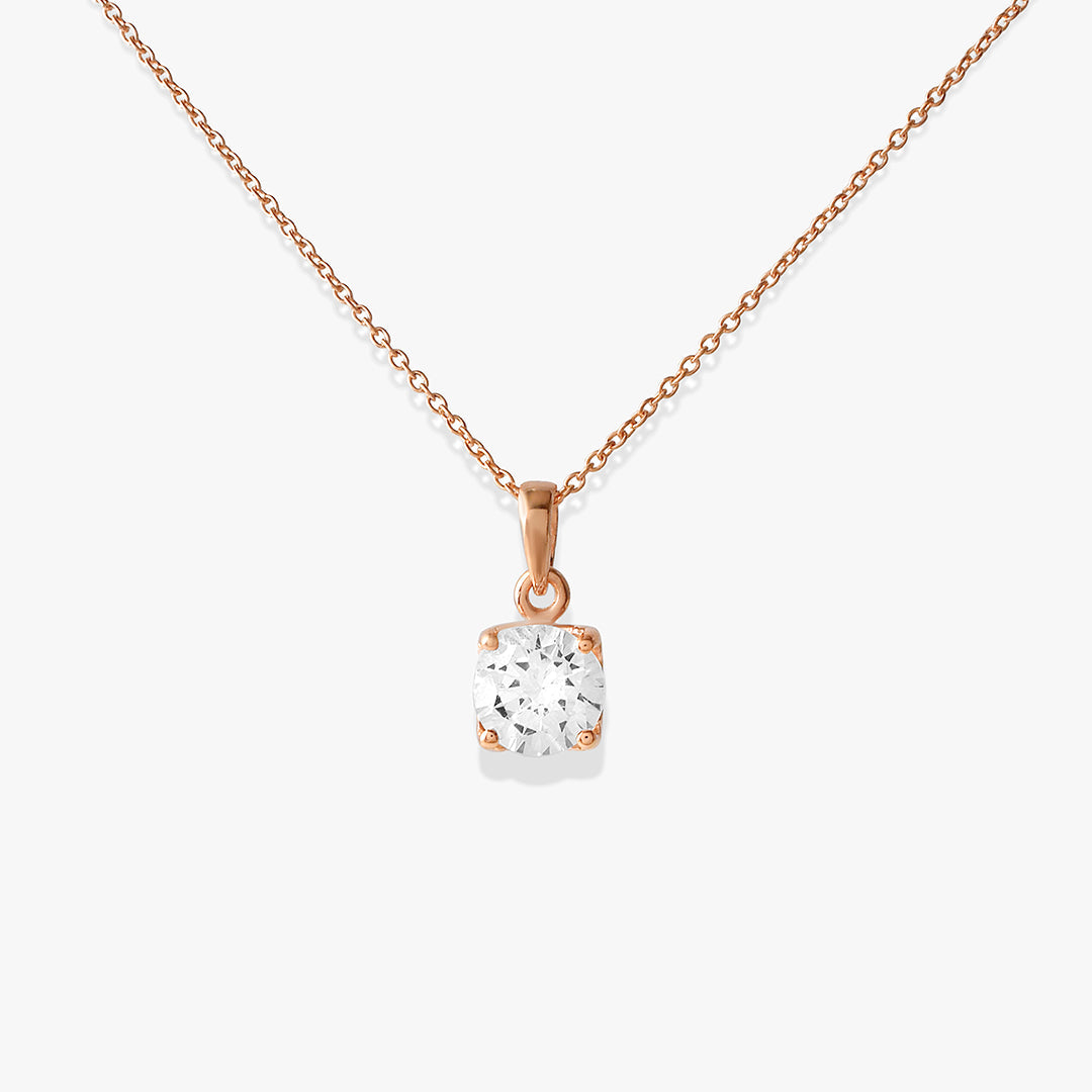 Vintage Solitaire Necklace