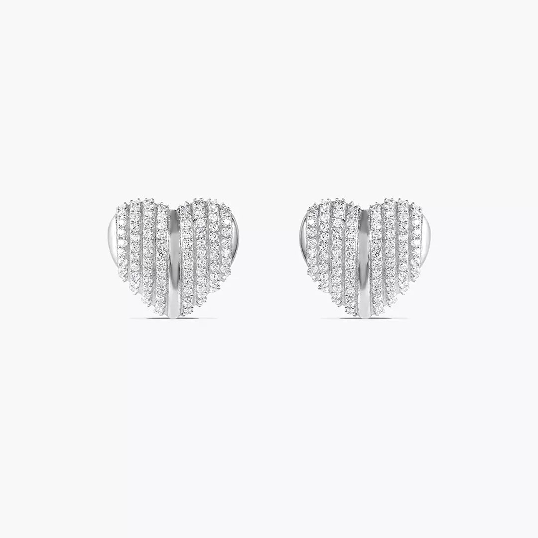 Wrapped Heart Studs