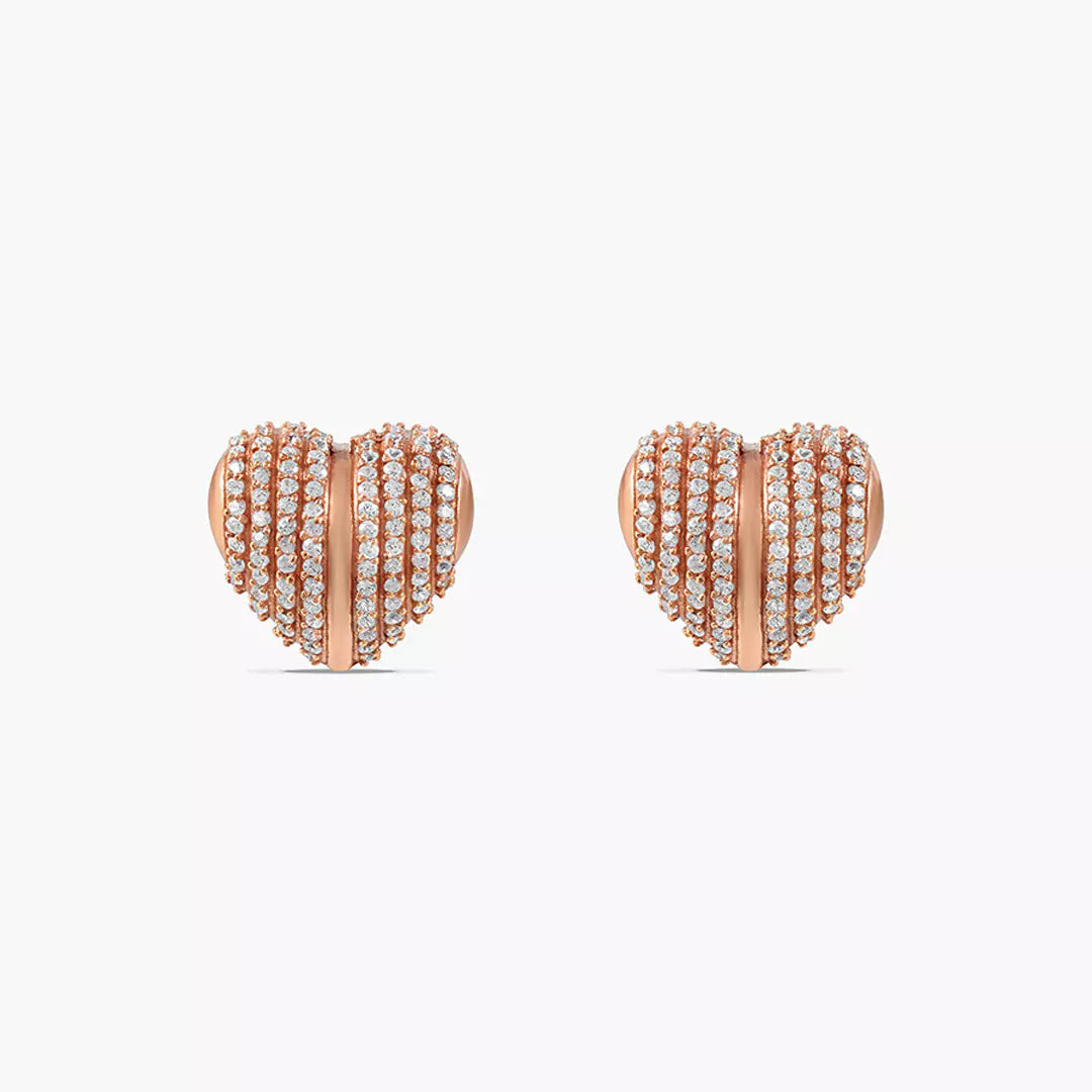 Wrapped Heart Studs