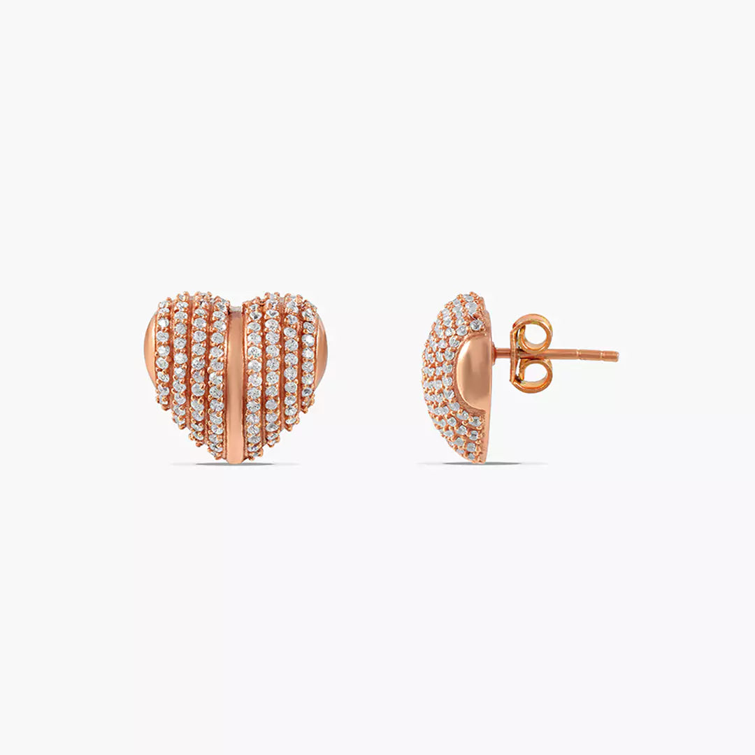 Wrapped Heart Studs